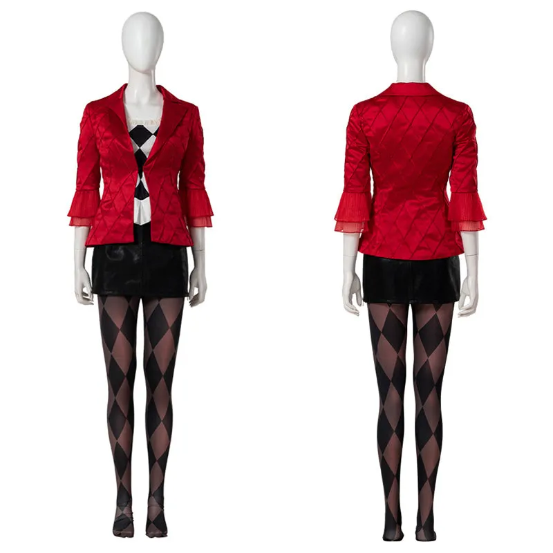 Joker: Folie à Deux Harley Quinn Lady Gaga Cosplay Costume Halloween Carnival Suit