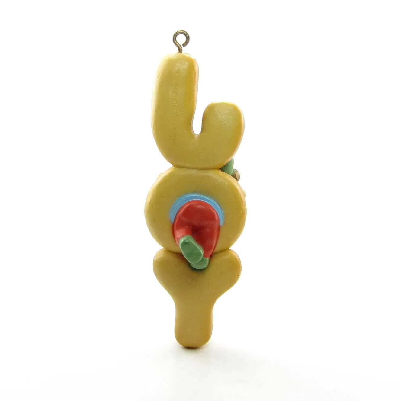 Joy Donut Ornament with Elf Vintage 1978 Hallmark Cards