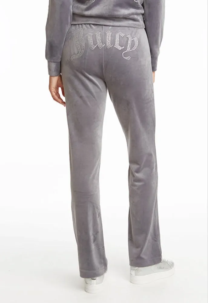 Juicy Couture Velour Embellished Elastic Sweatpants