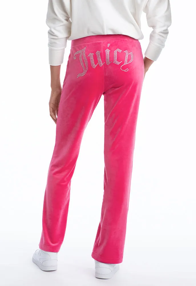 Juicy Couture Velour Embellished Elastic Sweatpants