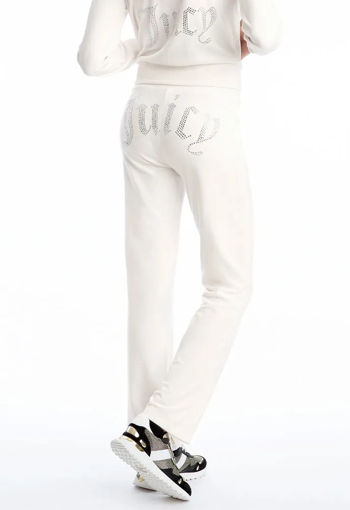 Juicy Couture Velour Embellished Elastic Sweatpants