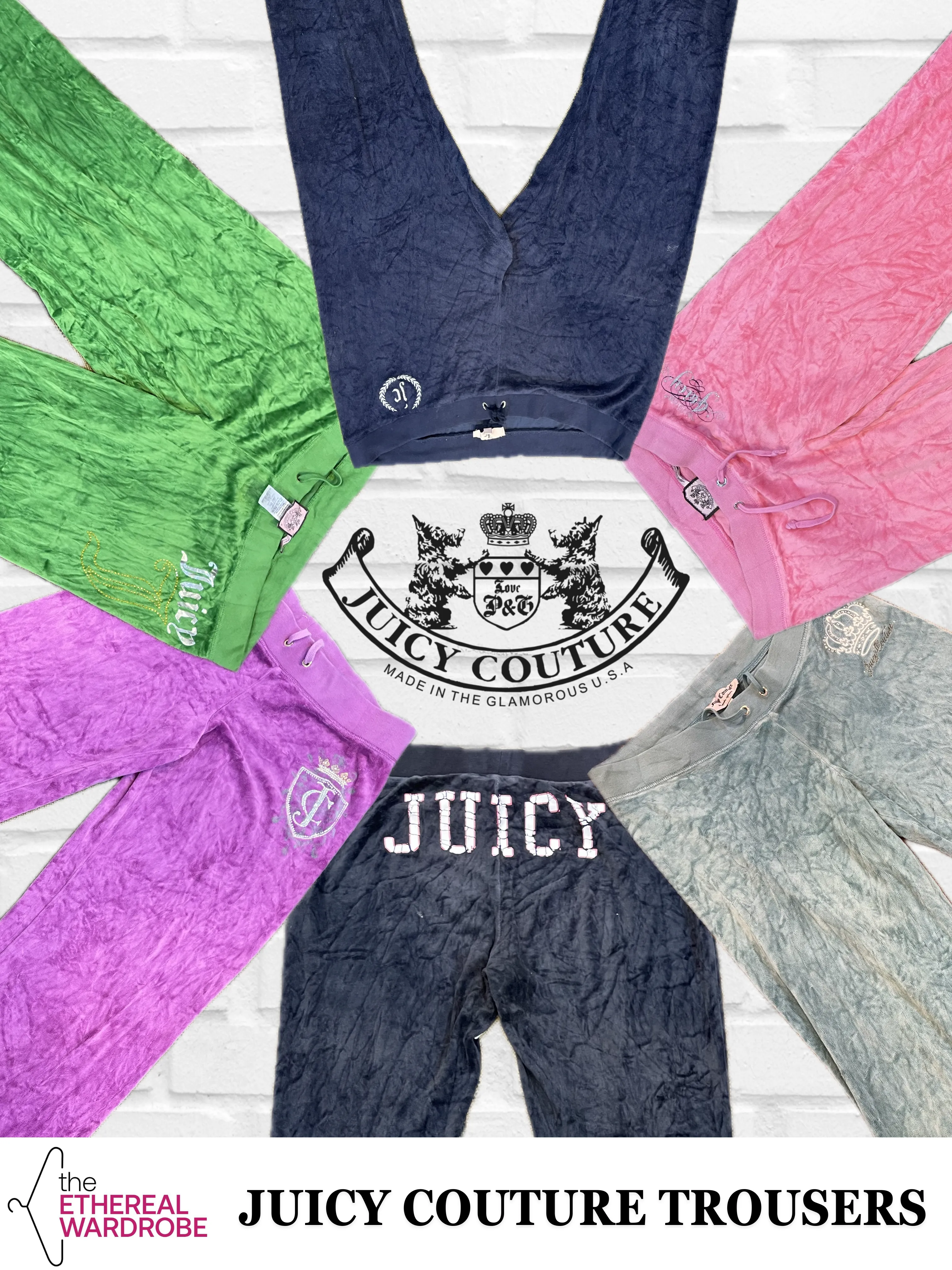 Juicy Couture velour Track Pants