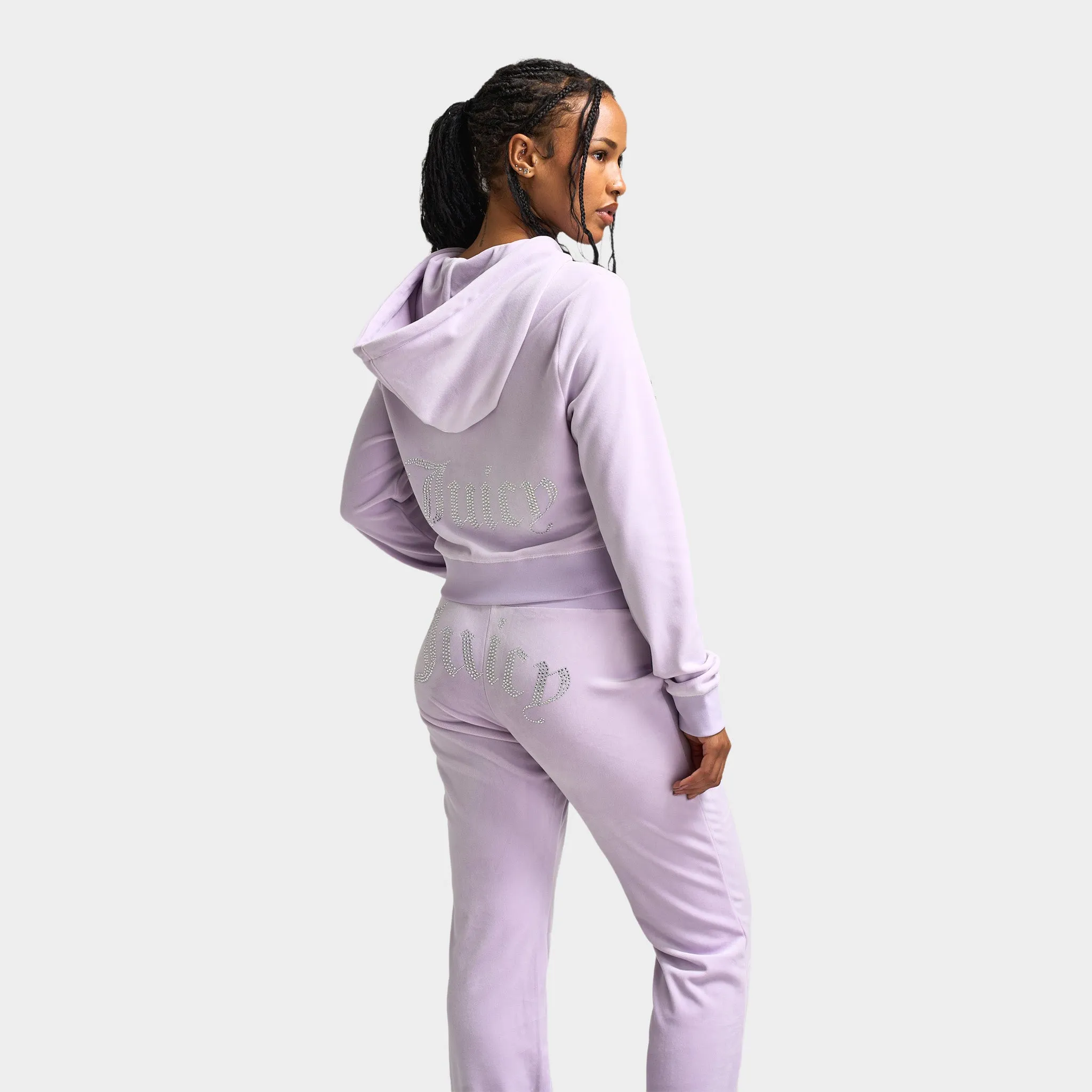 Juicy Couture Women's OG Bling Hoodie / Orchid Petal