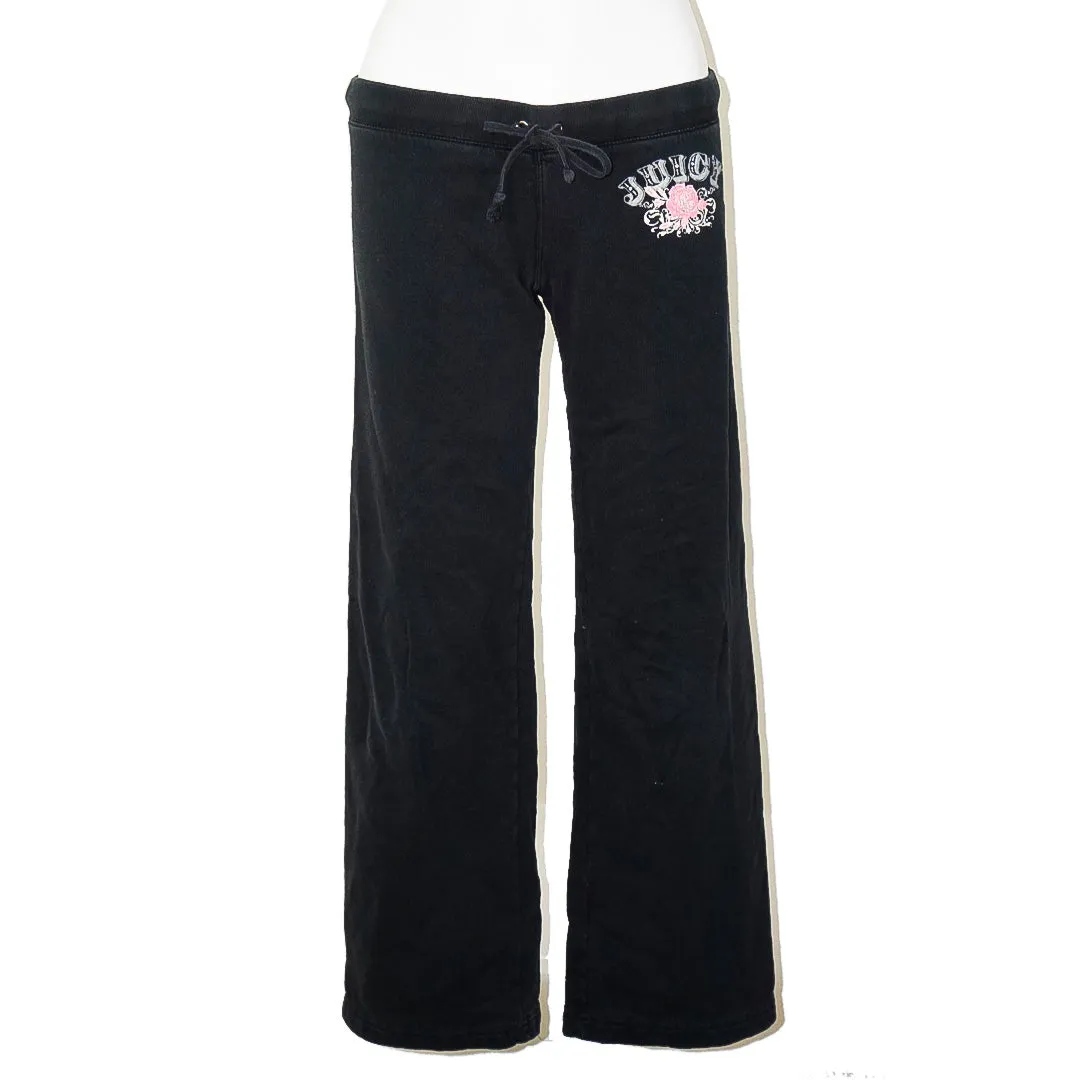 JUICY COUTURE Y2K Black Logo Sweatpants