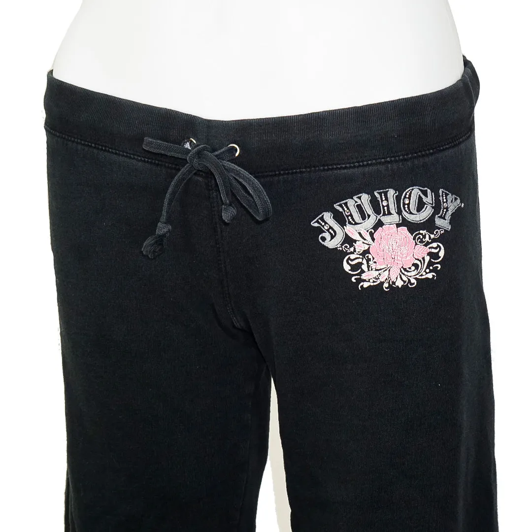 JUICY COUTURE Y2K Black Logo Sweatpants