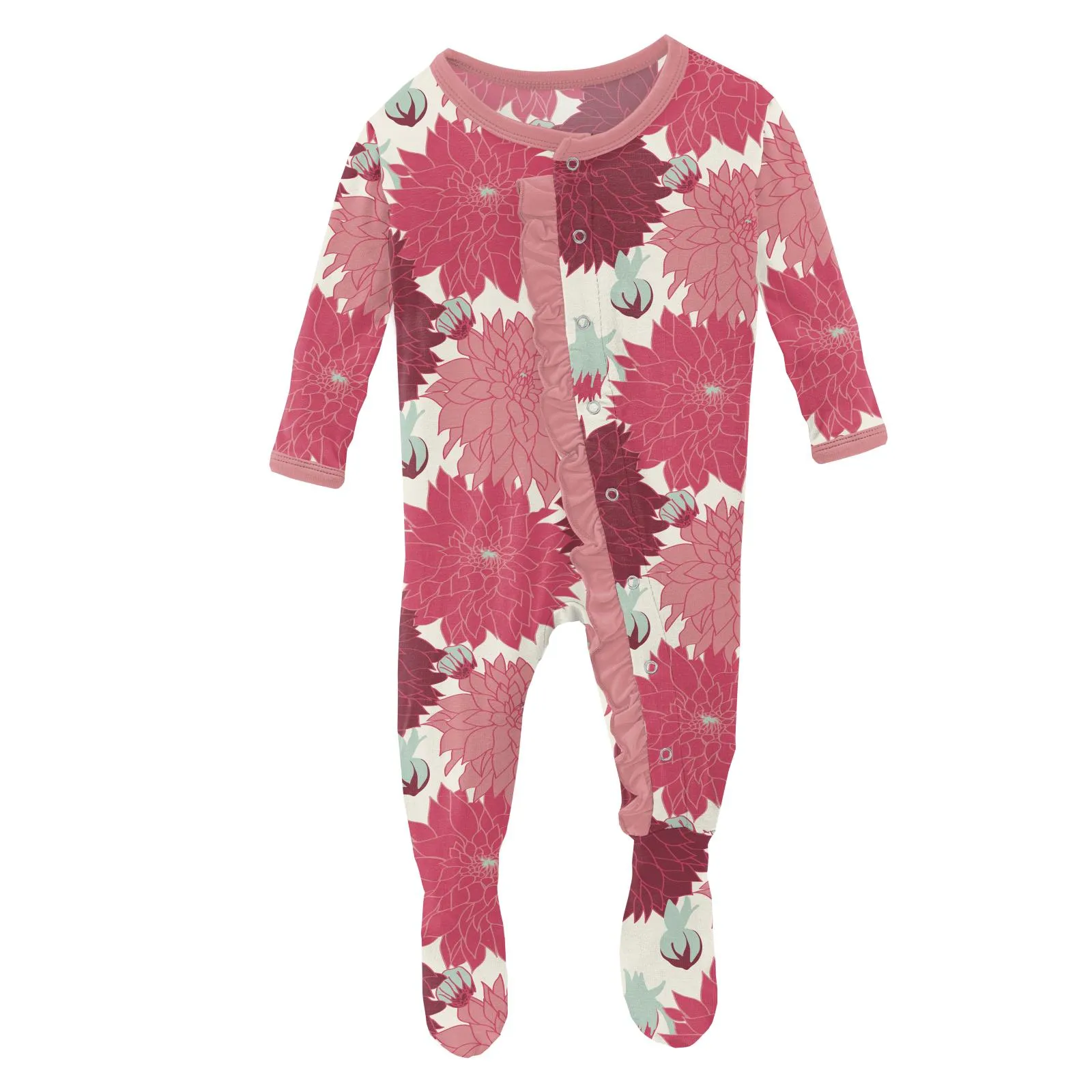 KicKee Pants County Fair Classic Ruffle Footie with Snaps