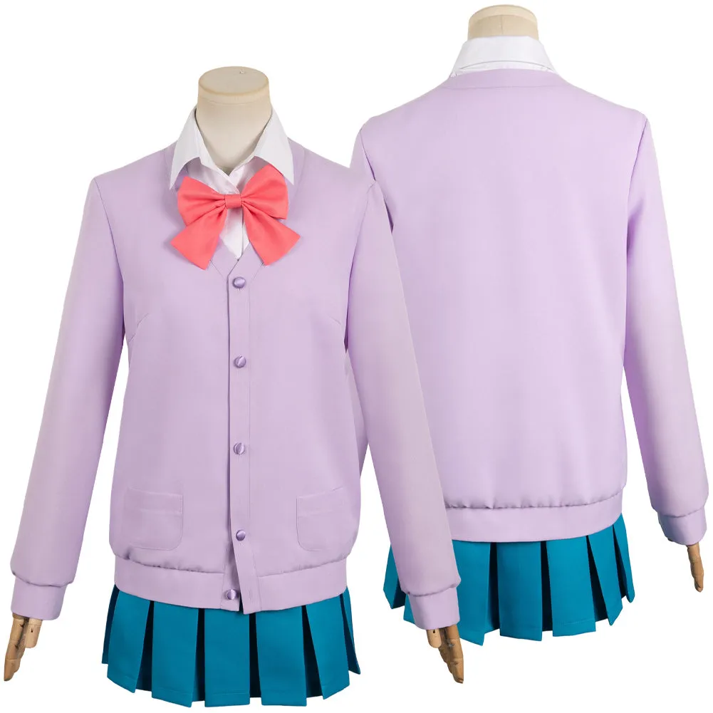 Kimi ni Todoke: From Me to You 2024 Ume Kurumizawa Women Purple Uniform Dress Cosplay Costume