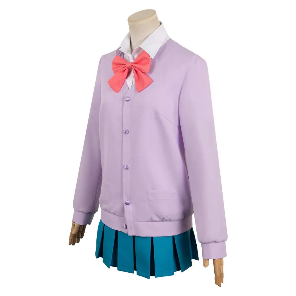 Kimi ni Todoke: From Me to You 2024 Ume Kurumizawa Women Purple Uniform Dress Cosplay Costume