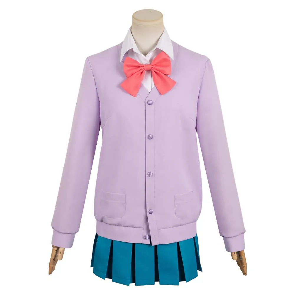Kimi ni Todoke: From Me to You 2024 Ume Kurumizawa Women Purple Uniform Dress Cosplay Costume
