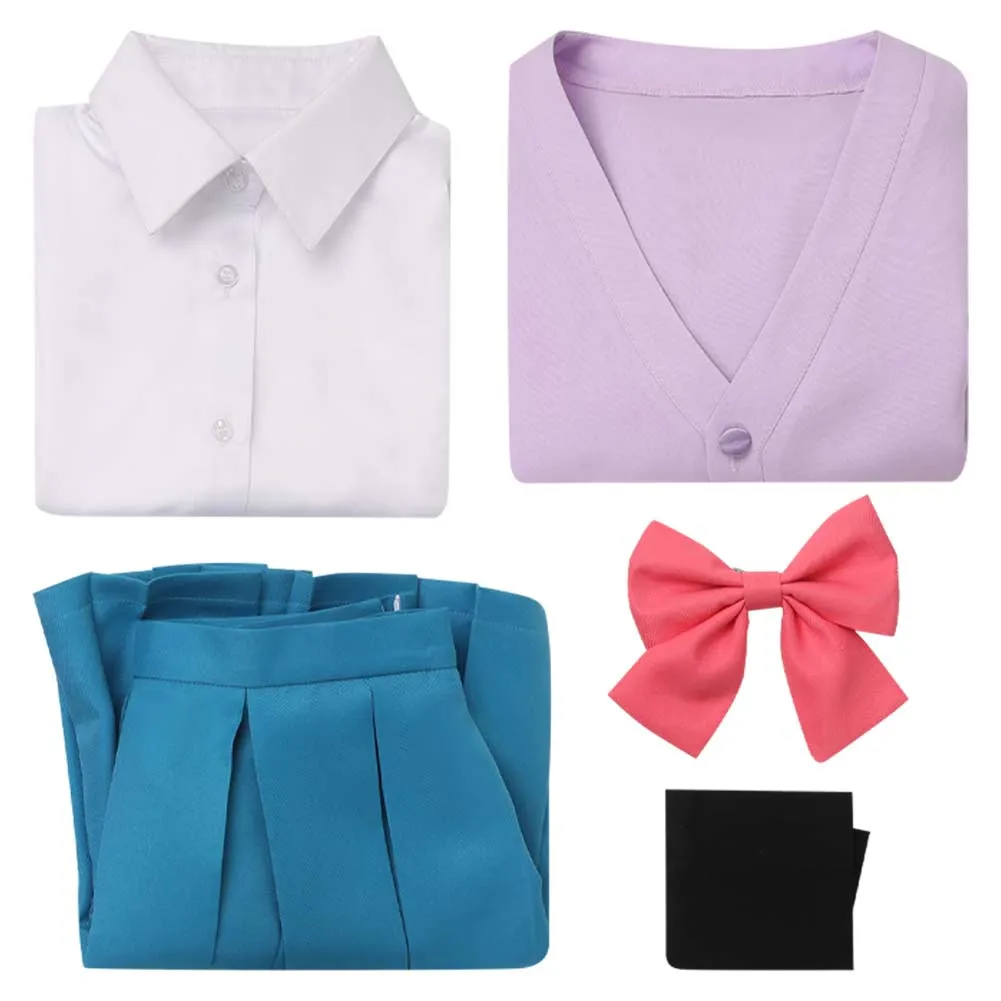 Kimi ni Todoke: From Me to You 2024 Ume Kurumizawa Women Purple Uniform Dress Cosplay Costume