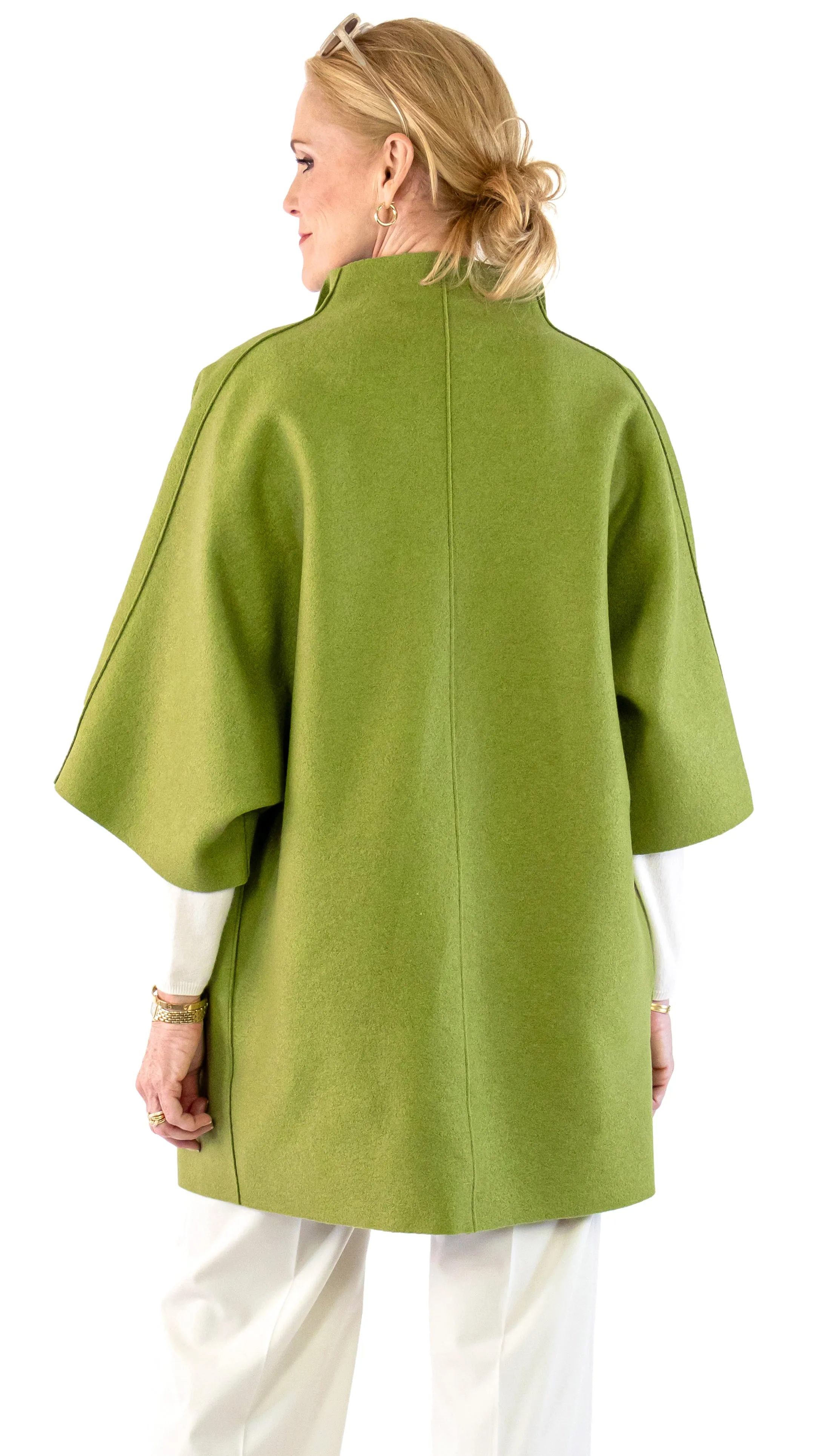 Kimono Mantle Coat - Peridot