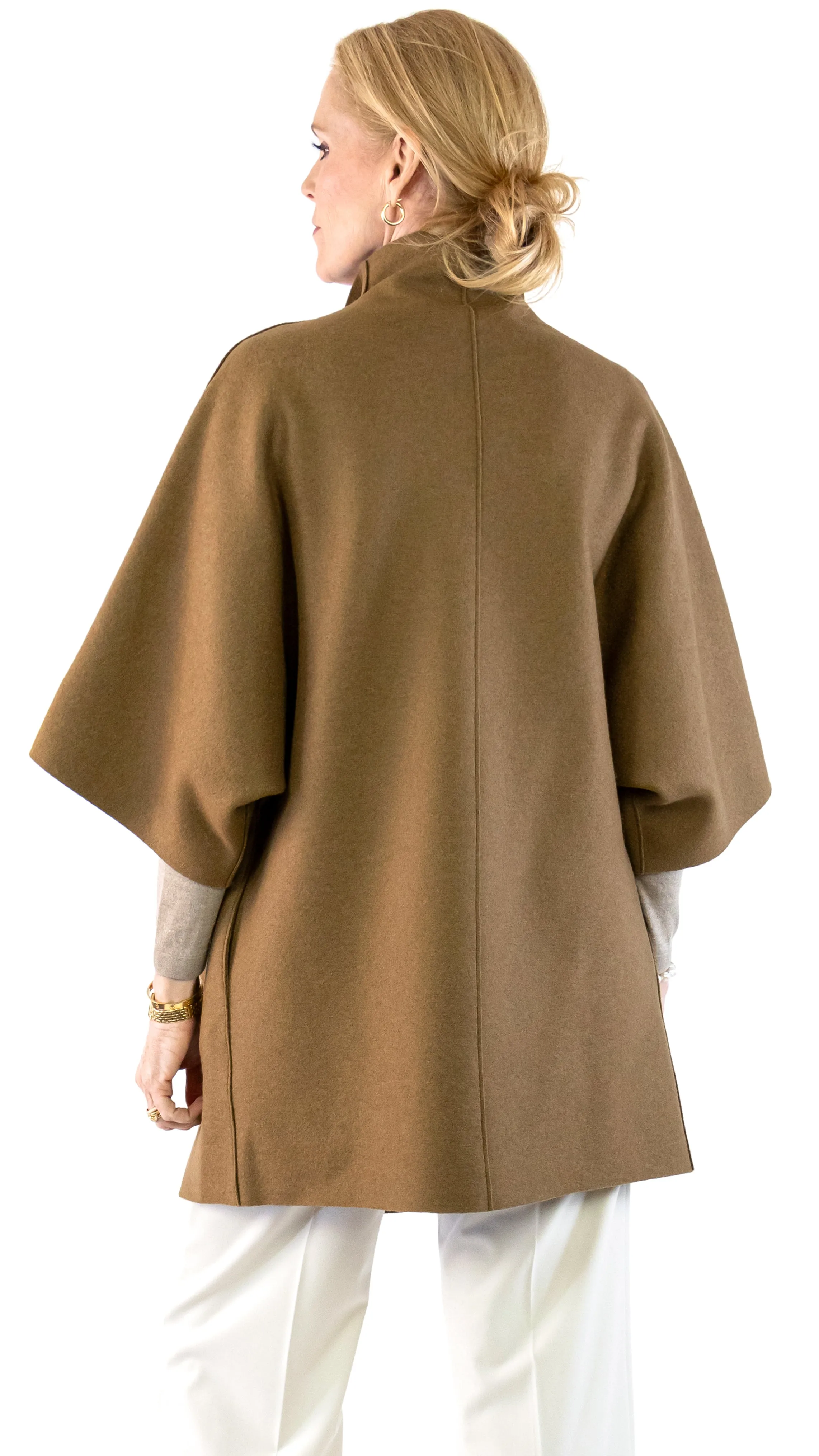 Kimono Mantle Coat - Shortbread