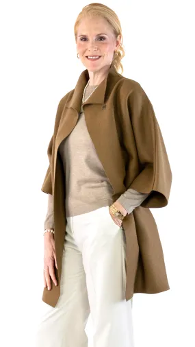 Kimono Mantle Coat - Shortbread