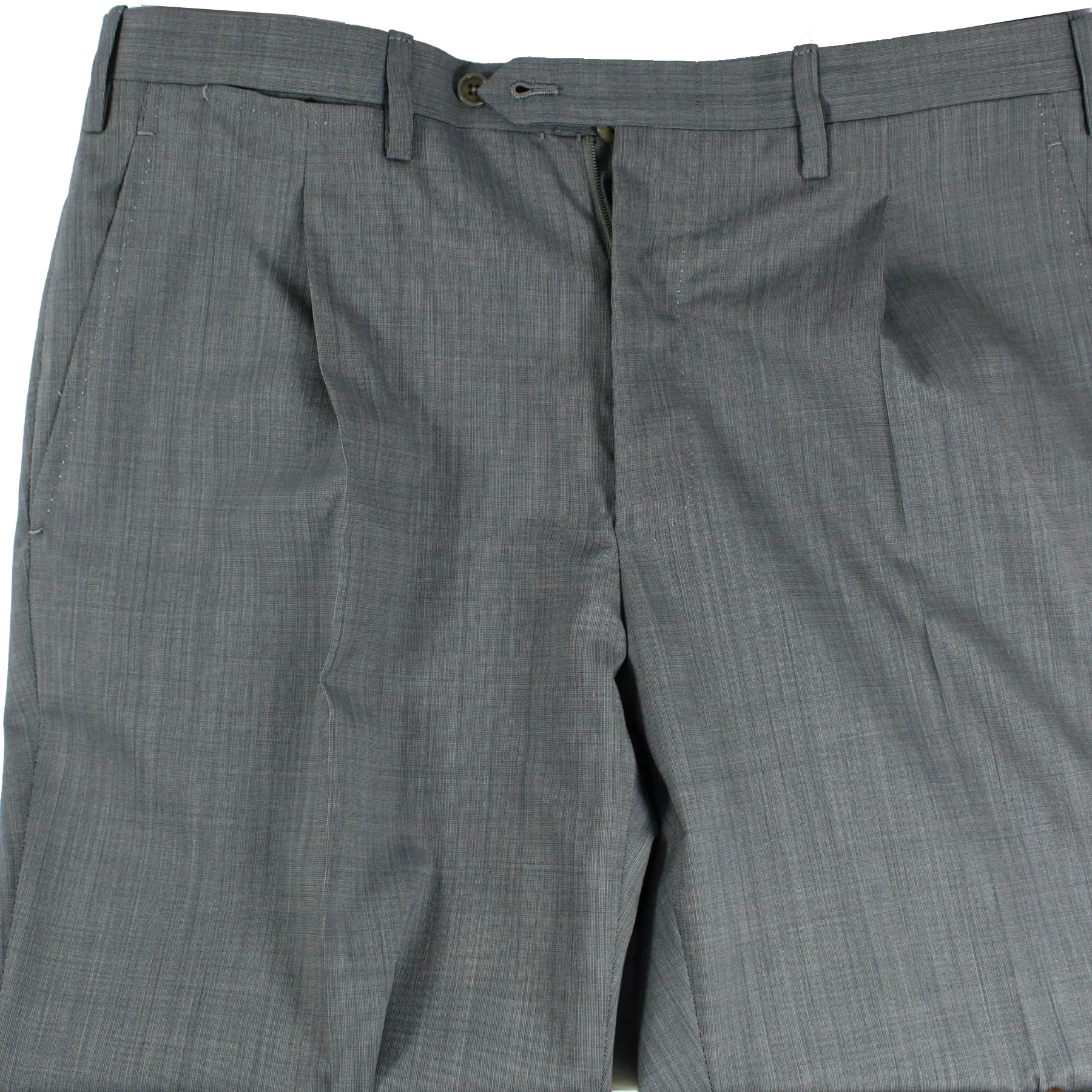 Kiton Suit Gray Blue 14 Micron Wool Sartorial EUR 48/ US 38 R SALE