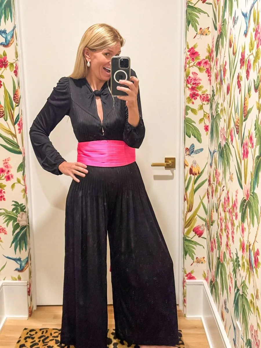 Long Sleeve Knot Jumpsuit