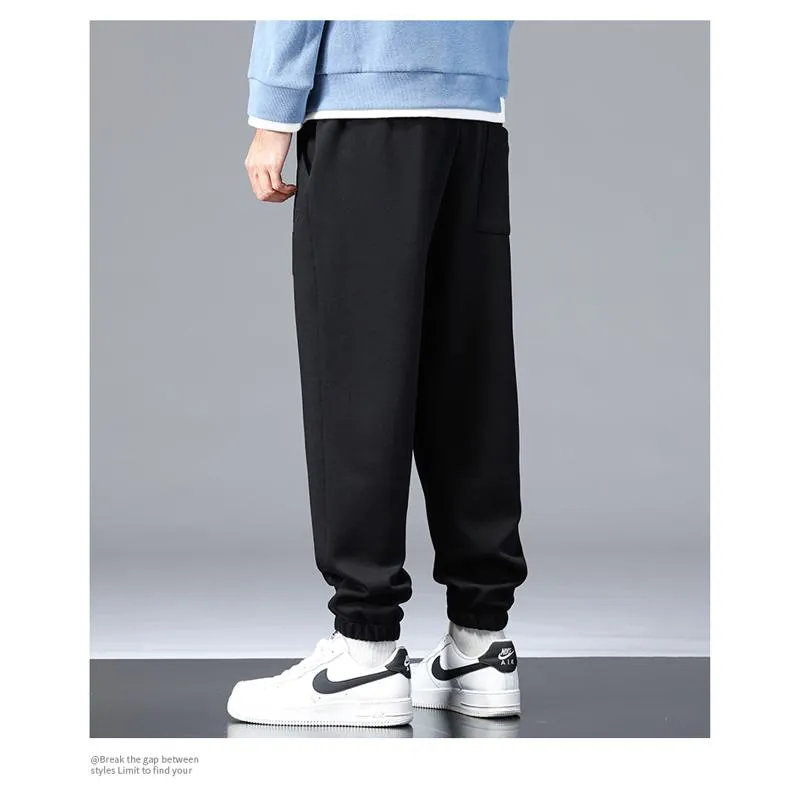 Loose Fit Casual Suede-Like Camel Velvet Sweatpant