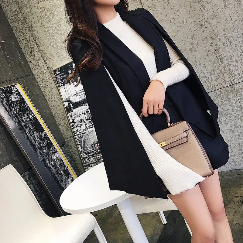 LovelyRLovely Temperament Cape Blazer Shorts Two-piece Suit