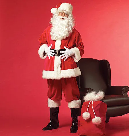 McCall's 5550 Misses'/Men's Santa Costumes and Bag Pattern