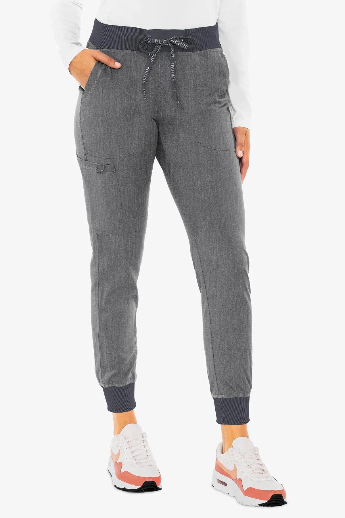 MED COUTURE 7710 TOUCH JOGGER YOGA PANT - SLATE