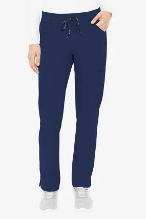 MED COUTURE 8733 PEACHES YOGA WAIST PANT - NAVY