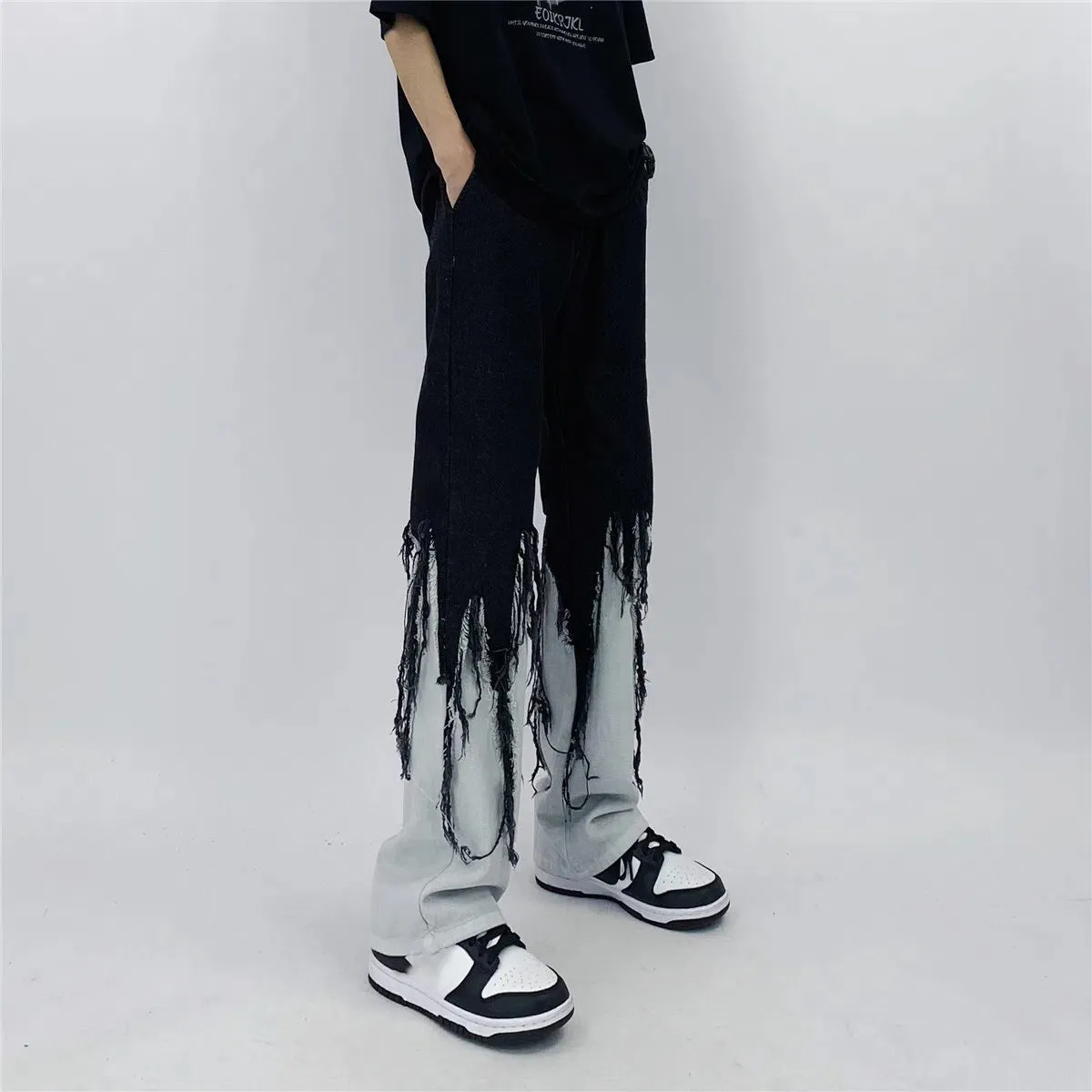 Men's Fashionable Hippie Darkwear Jeans