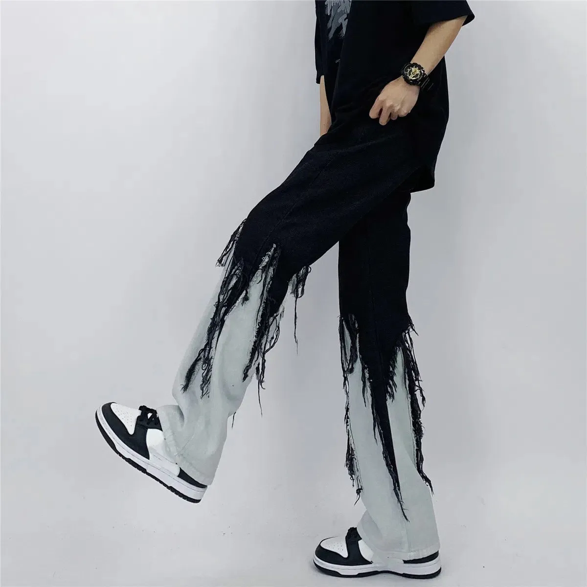 Men's Fashionable Hippie Darkwear Jeans