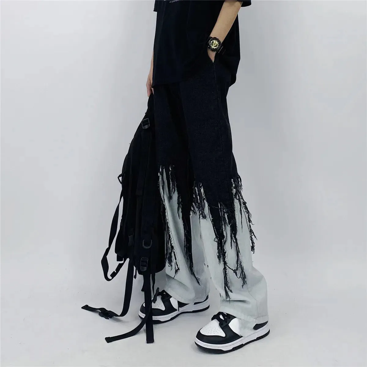 Men's Fashionable Hippie Darkwear Jeans