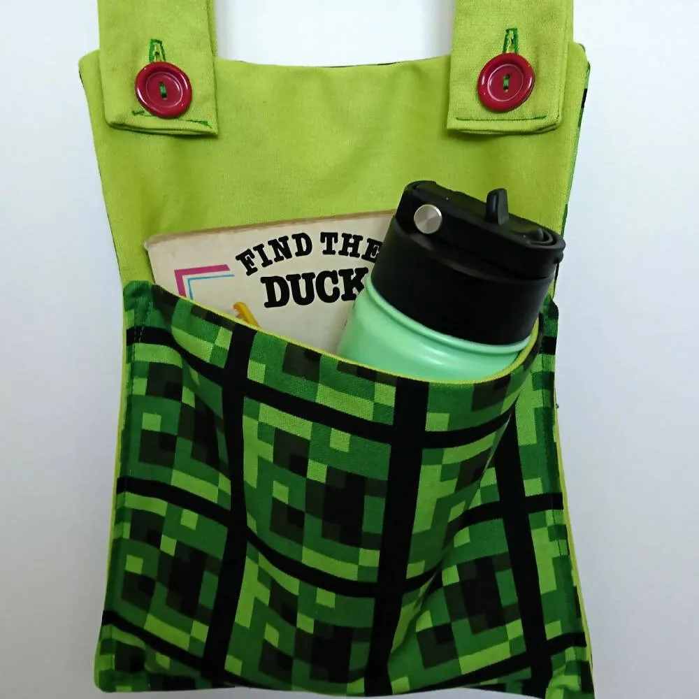 Minecraft hanging storage or scooter bag