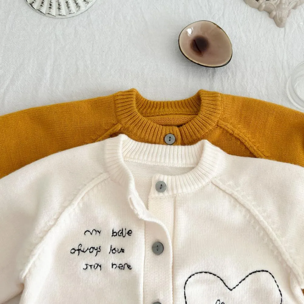 Newborn Baby Autumn Knit Cardigan Wholesale Baby Clothes