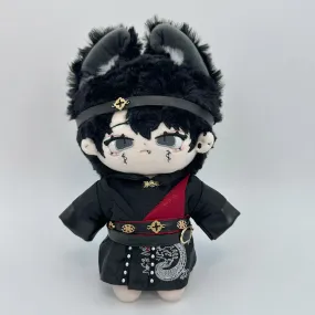 niannyyhouse 20cm Plush Doll Clothes Coat Jumpsuit Headwear Belts Ancient Uniform Outfit 8in Dolls Dress Up