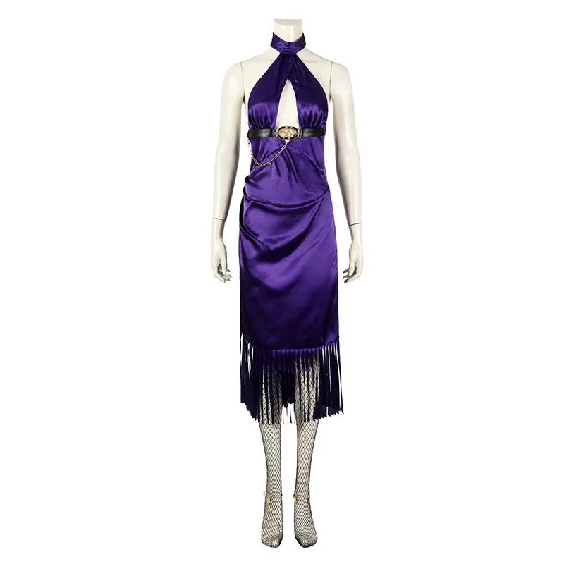 Nina Williams Tekken 8 Cosplay Costume Leather Jacket Dress Suit Halloween Outfit