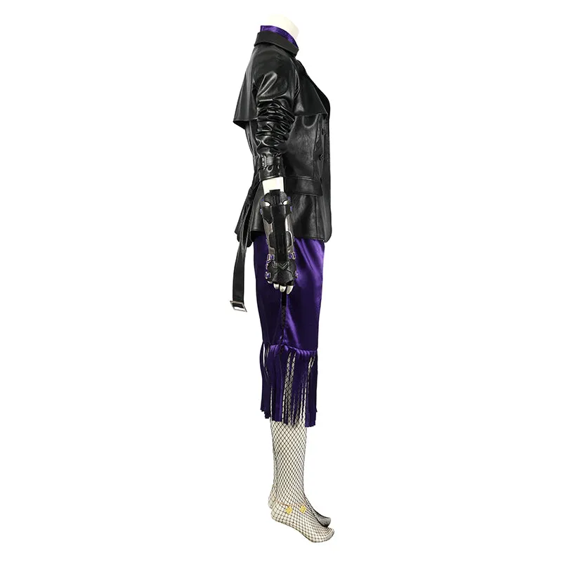Nina Williams Tekken 8 Cosplay Costume Leather Jacket Dress Suit Halloween Outfit