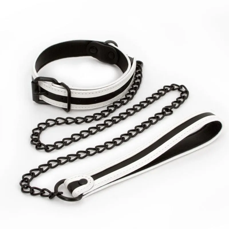 NS Novelties GLO Bondage Green Collar & Leash