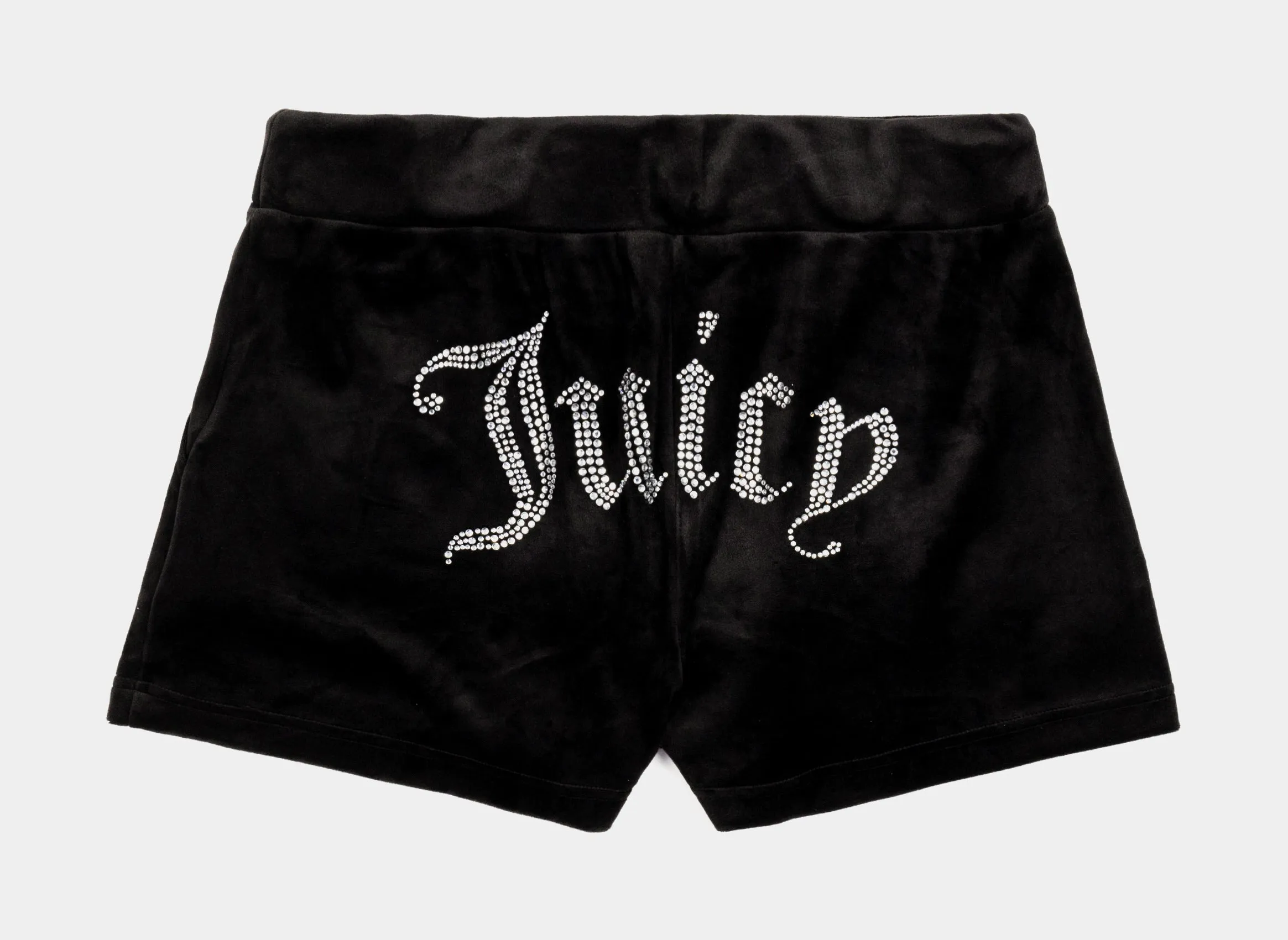 OG Bling Velour Womens Shorts (Black)