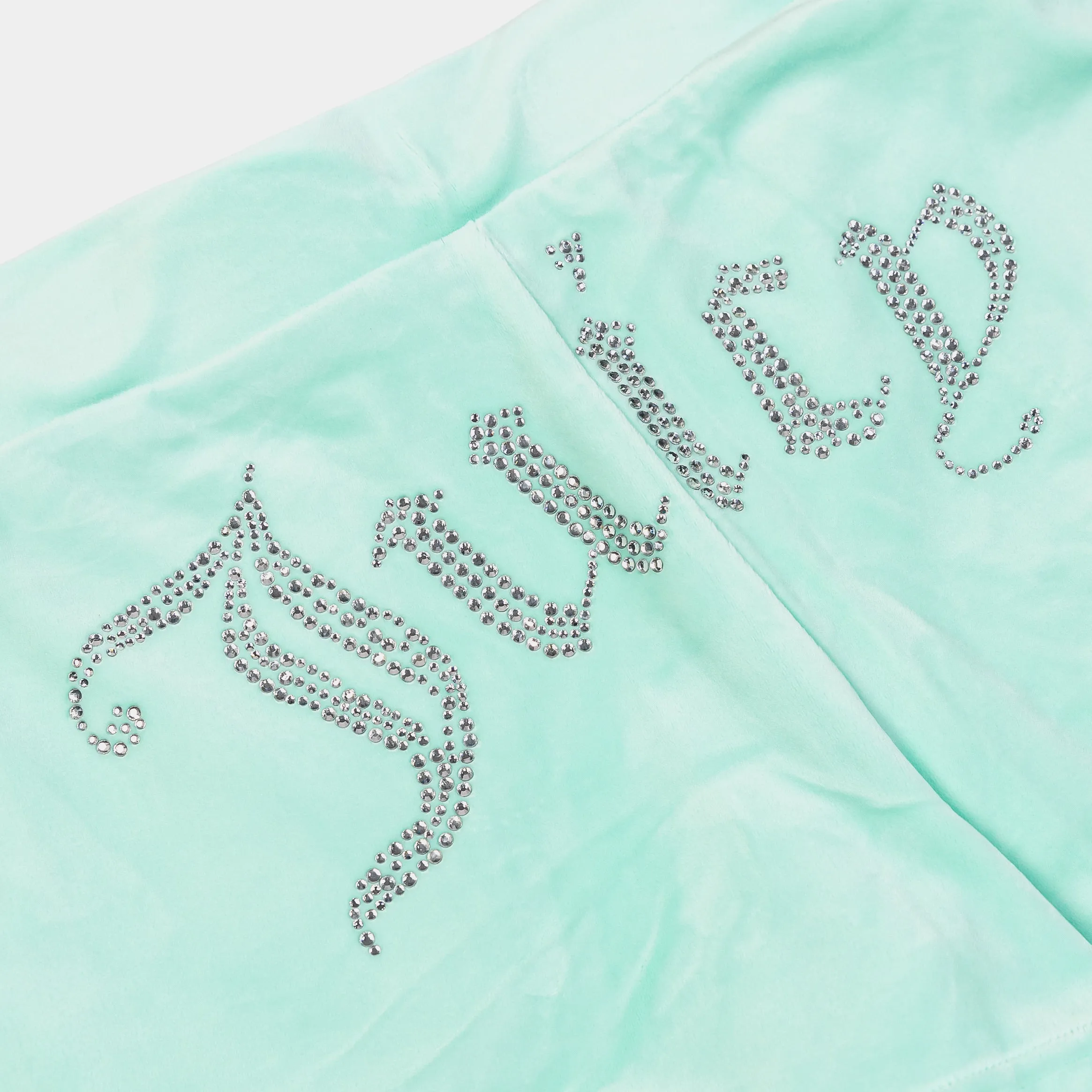 OG Bling Velour Womens Shorts (Mint)