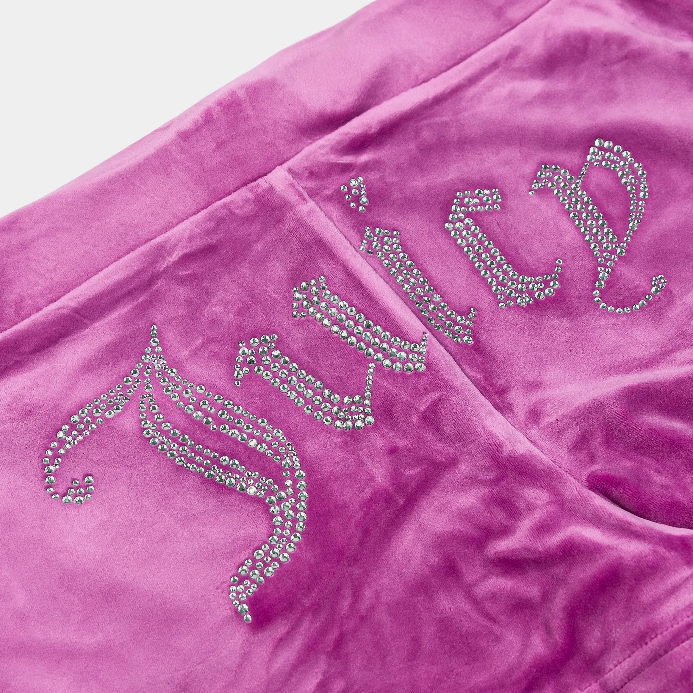 OG Bling Velour Womens Shorts (Purple)