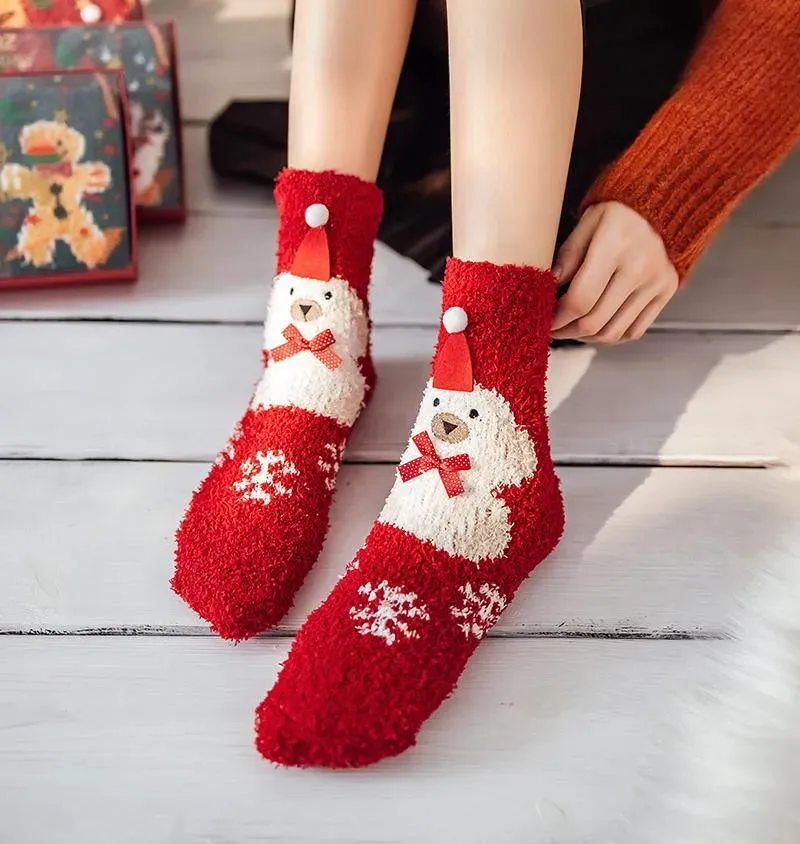 One Box of Fuzzy Christmas Socks | Funny Christmas Socks