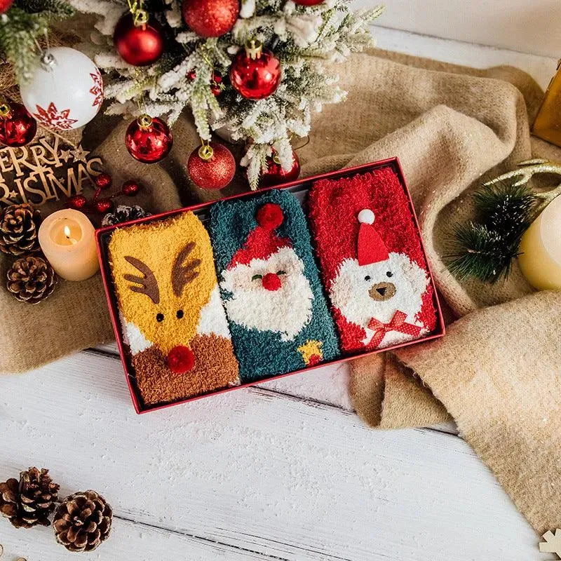One Box of Fuzzy Christmas Socks | Funny Christmas Socks