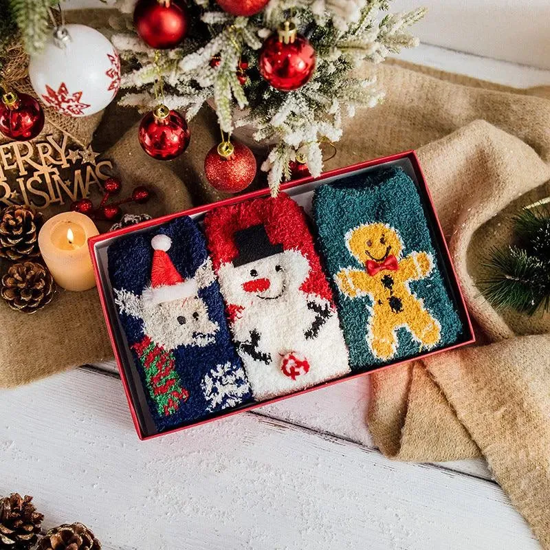 One Box of Fuzzy Christmas Socks | Funny Christmas Socks