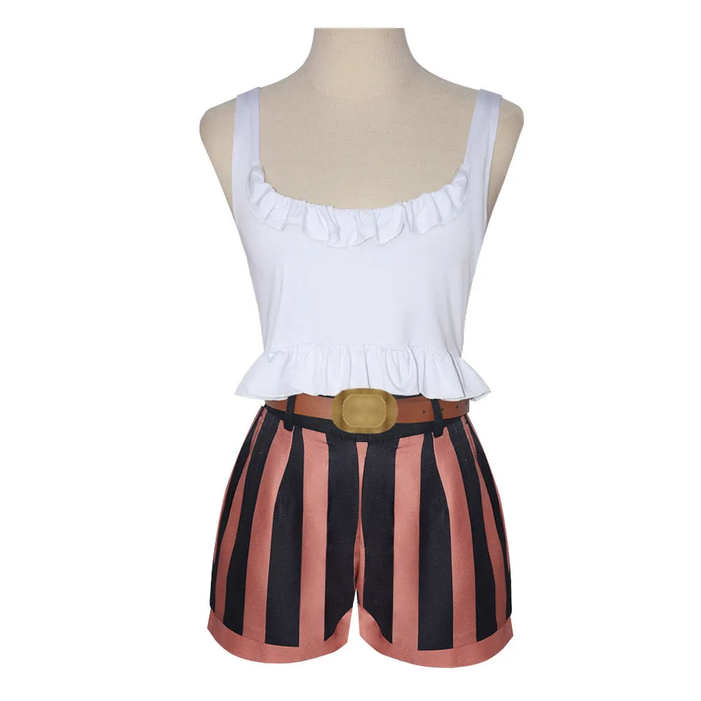 One Piece Jewelry Bonney Women Brown Suit Party Carnival Halloween Cosplay Costume
