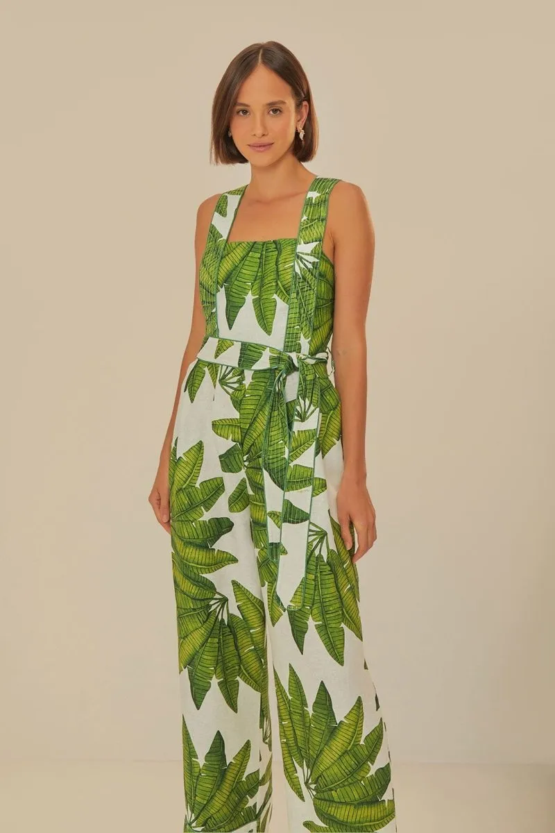 Palm Fan Jumpsuit