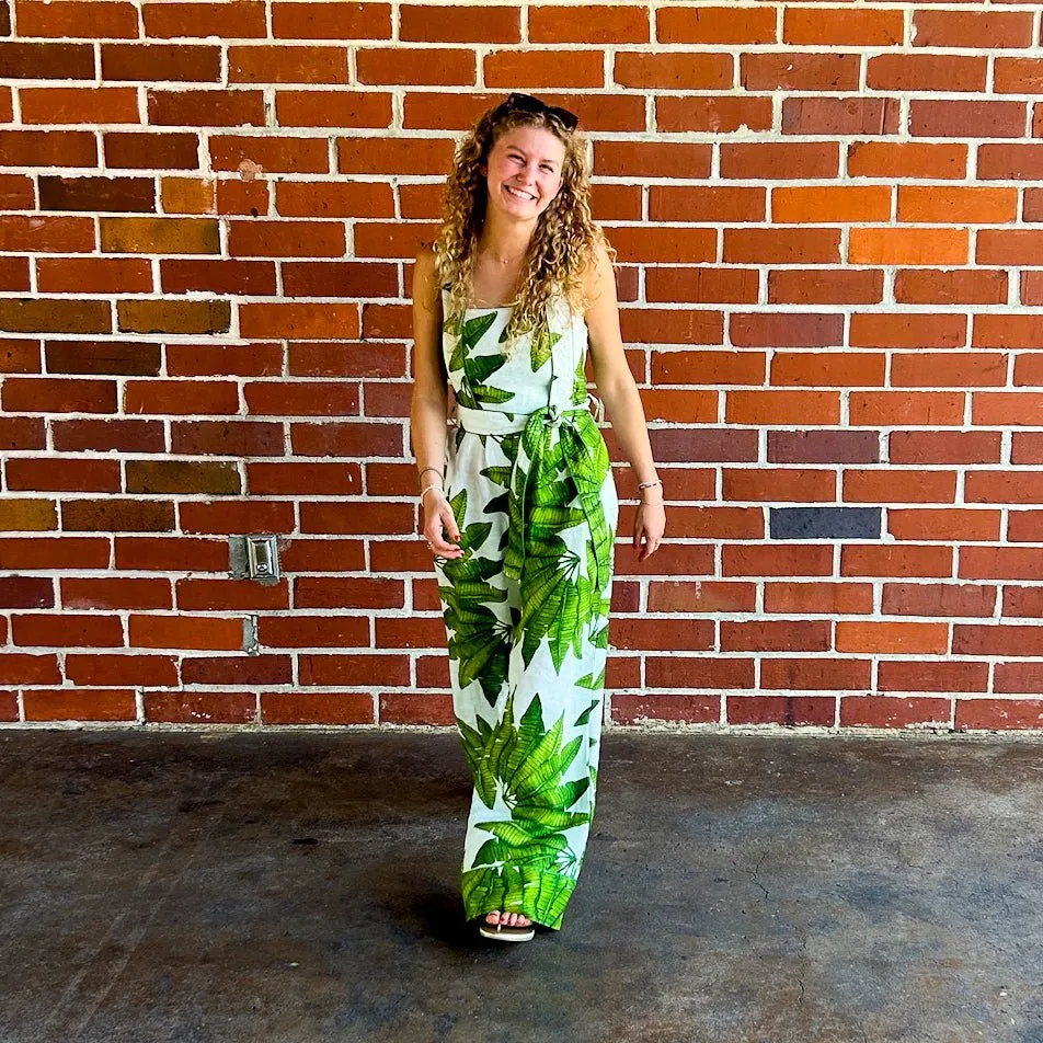Palm Fan Jumpsuit
