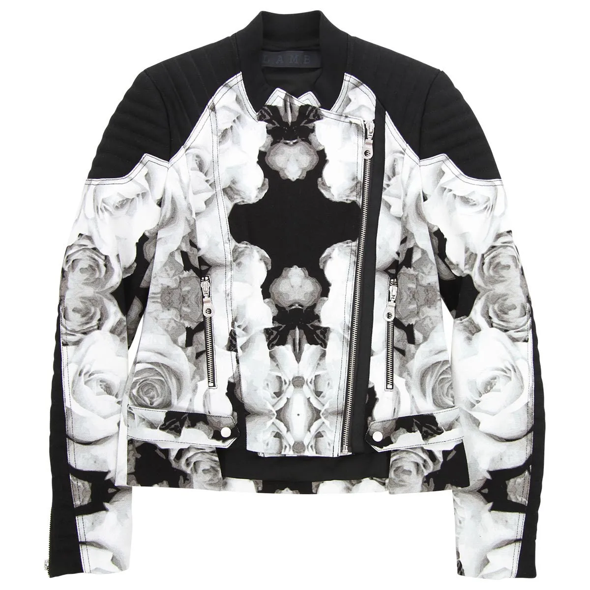 Photographic Rose Print Jacket