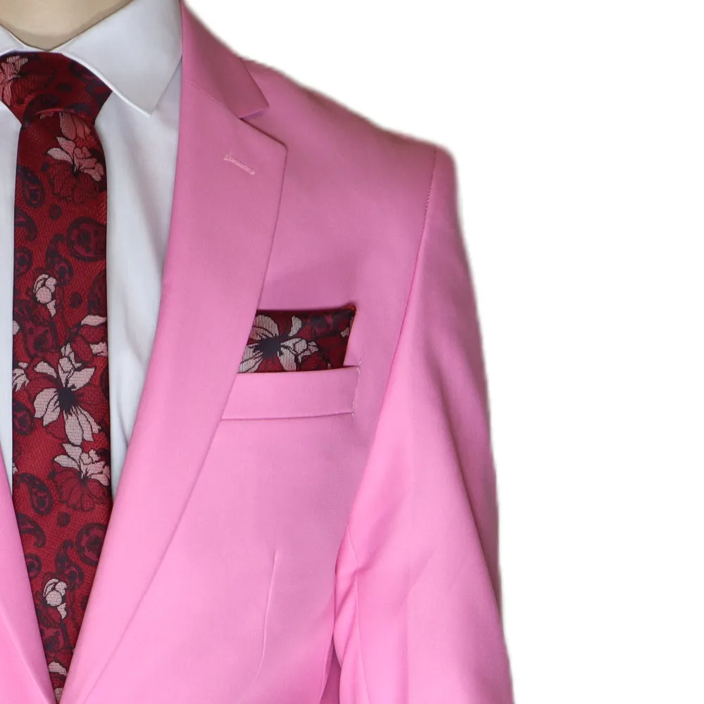 Pink Avanti Milano Notch Lapel Two Piece Suit