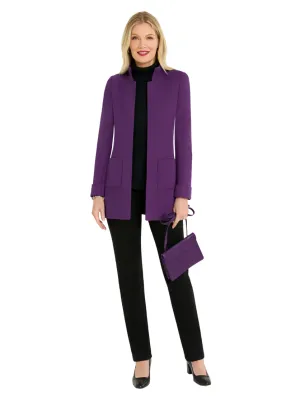 Ponte Knit Car Coat