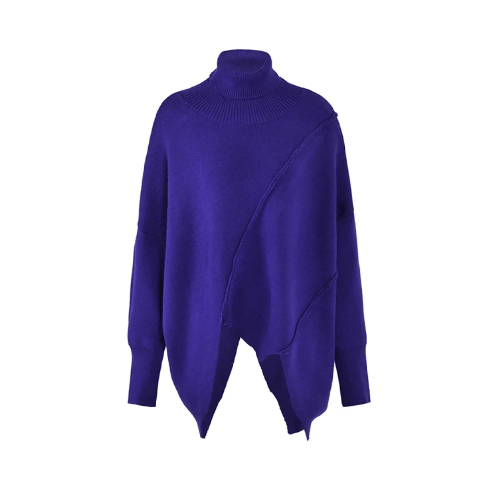 Pre Order:  Purple Turtleneck Loose Knit Sweater