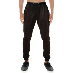 RED HIEROGLYH Men's Sweatpants