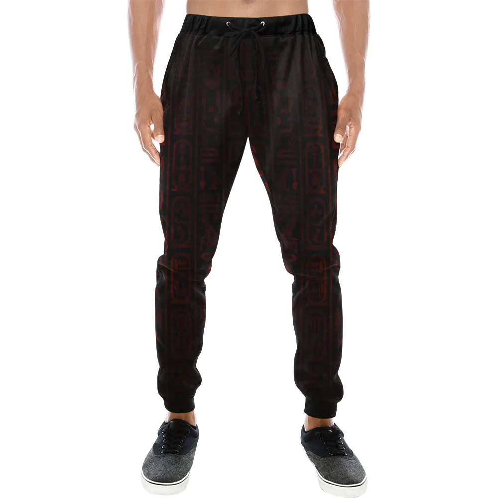 RED HIEROGLYH Men's Sweatpants