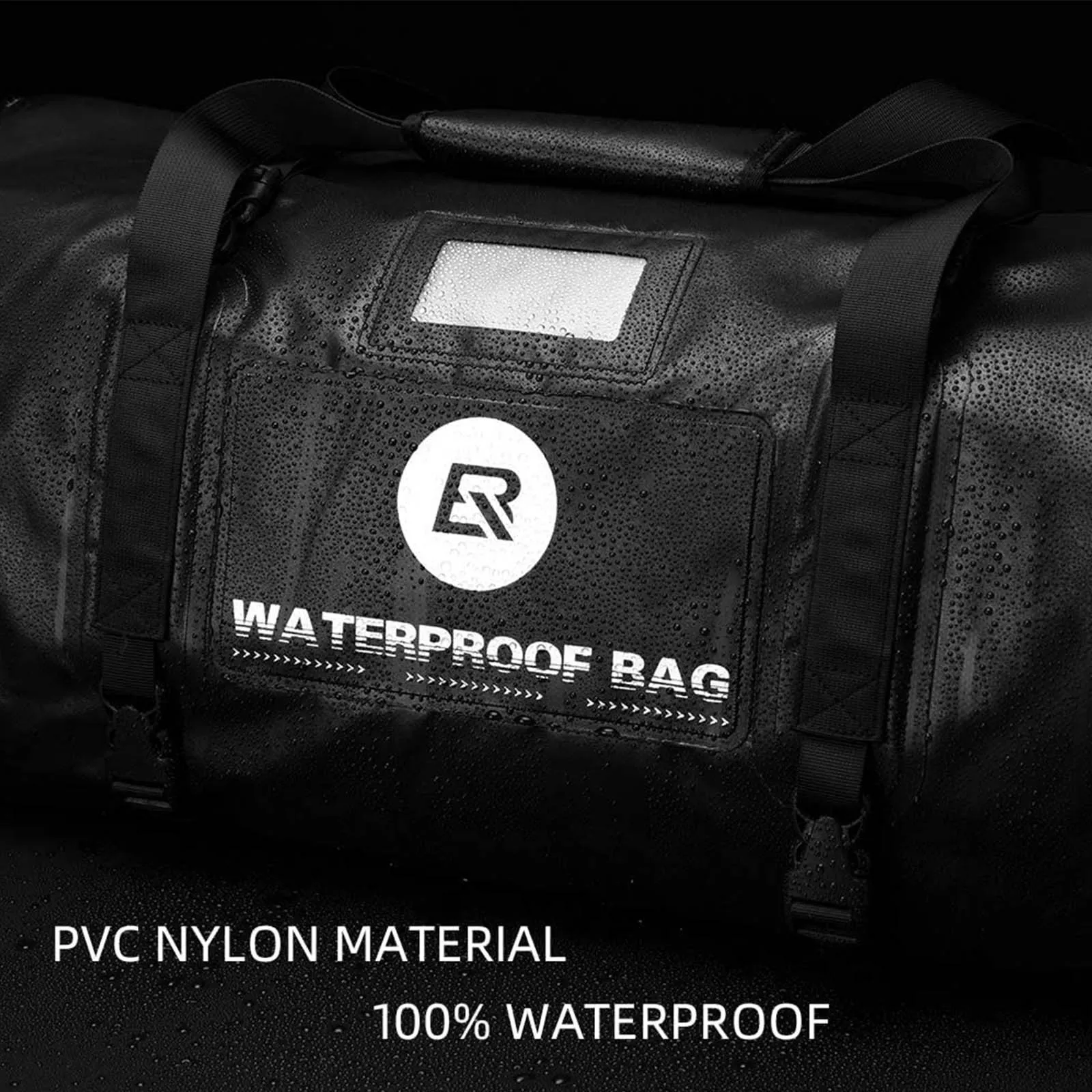 ROCKBROS Motorcycle Saddle Bag 100% Waterproof Travel Bag with Shoulder Straps