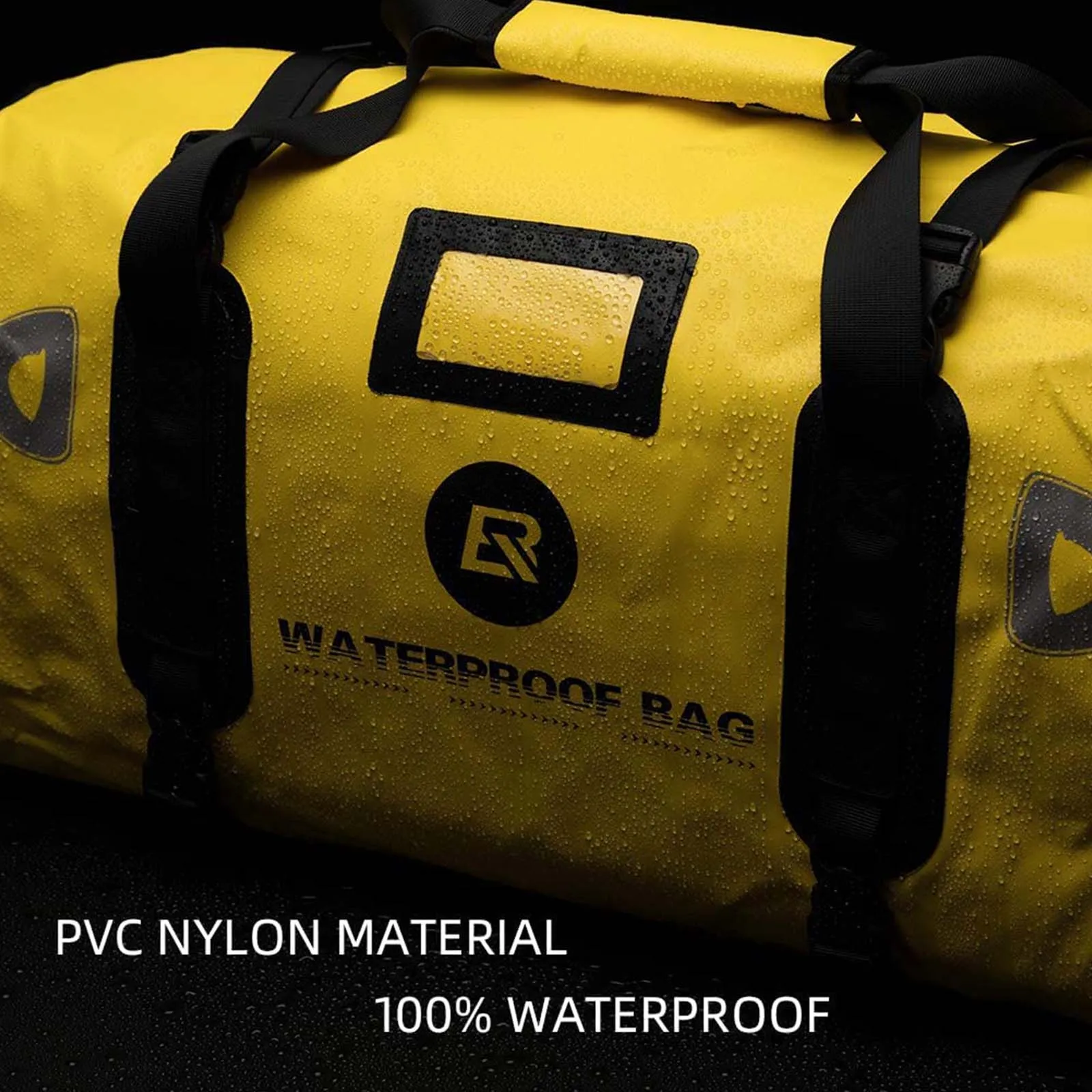 ROCKBROS Motorcycle Saddle Bag 100% Waterproof Travel Bag with Shoulder Straps
